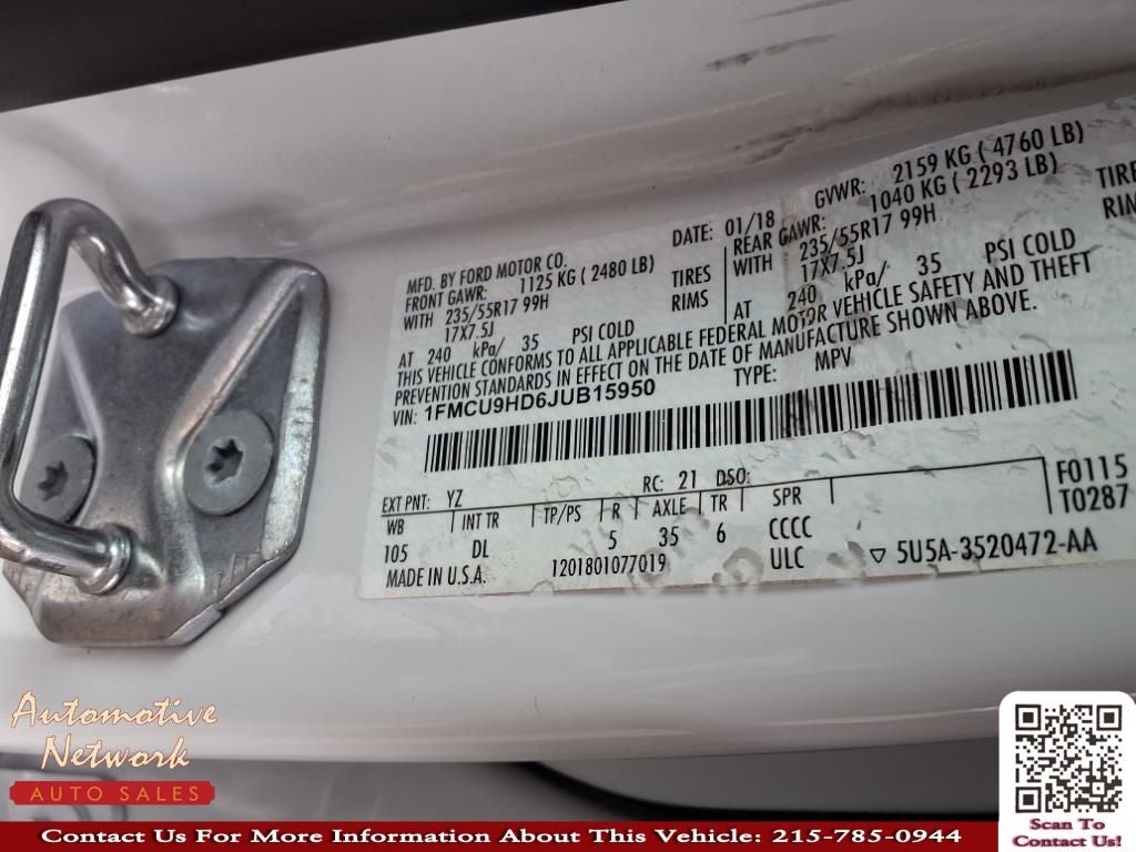 2018 Ford Escape SEL