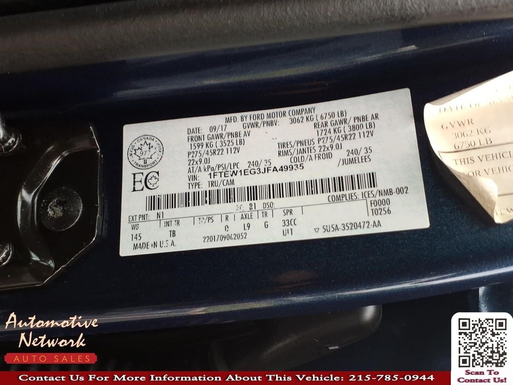 2018 Ford F-150 Limited