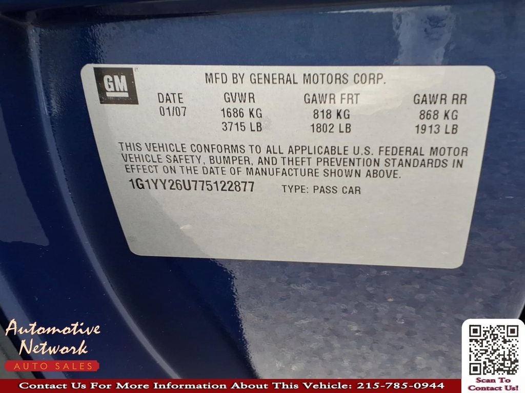 2007 Chevrolet Corvette Base