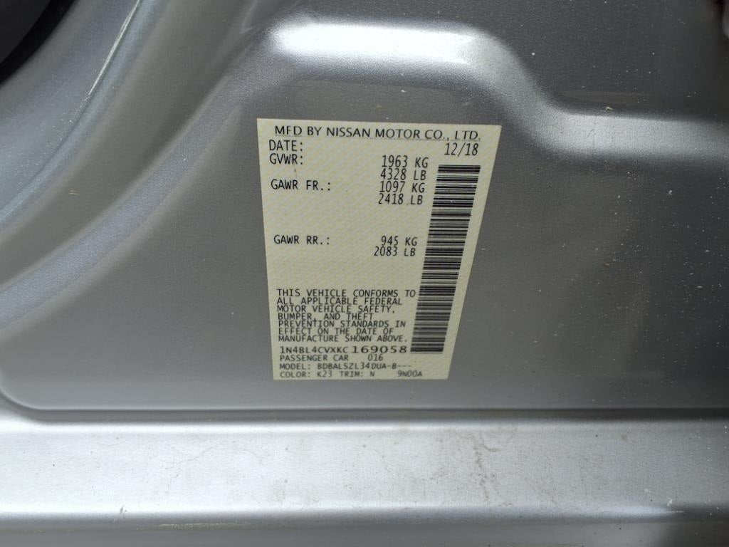 2019 Nissan Altima 2.5 SR