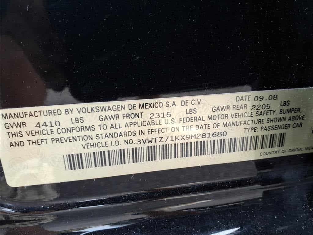 2009 Volkswagen Jetta 2.5L SE