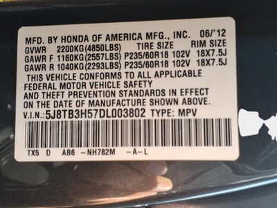 2013 Acura RDX Technology Package