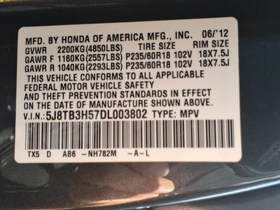 2013 Acura RDX Technology Package