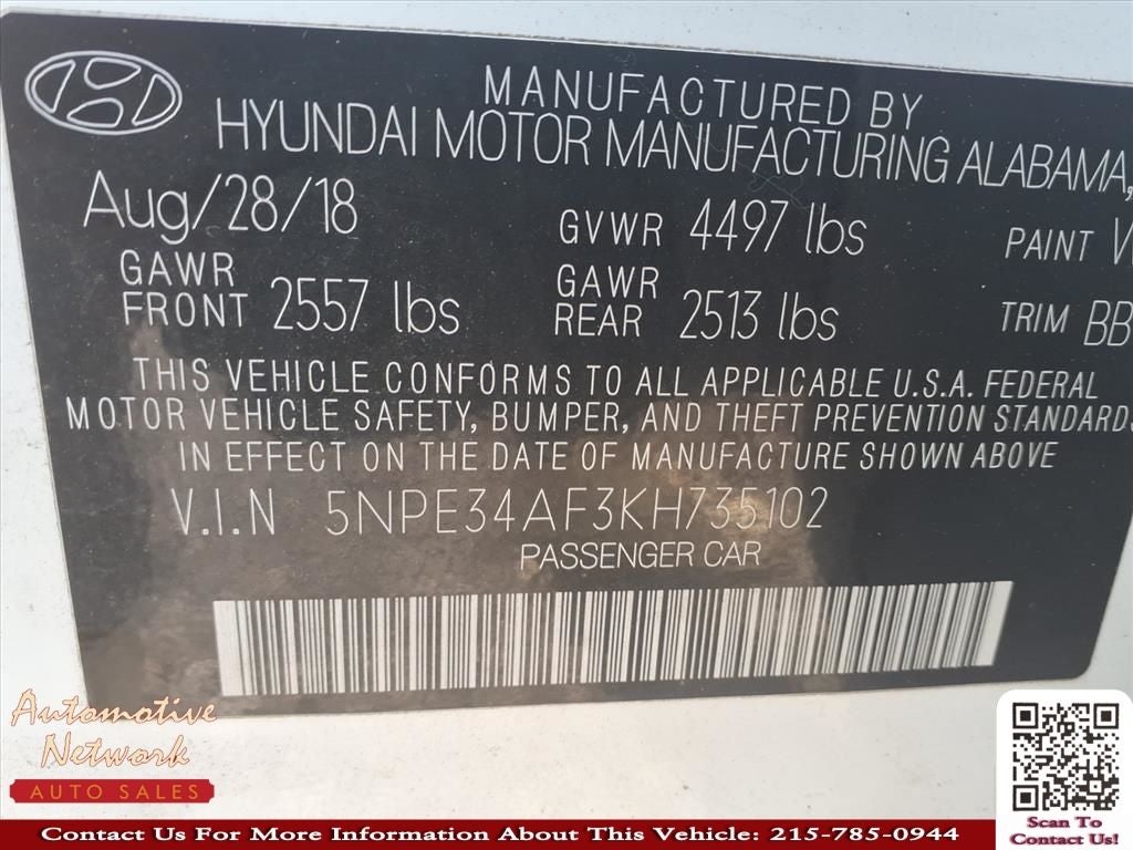 2019 Hyundai Sonata Limited