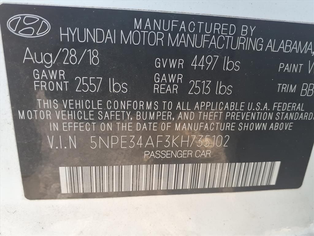 2019 Hyundai Sonata Limited