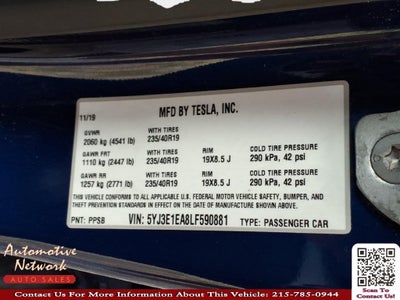 2020 Tesla Model 3 Base