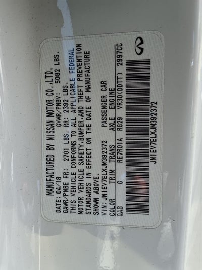 2018 INFINITI Q60 3.0t LUXE