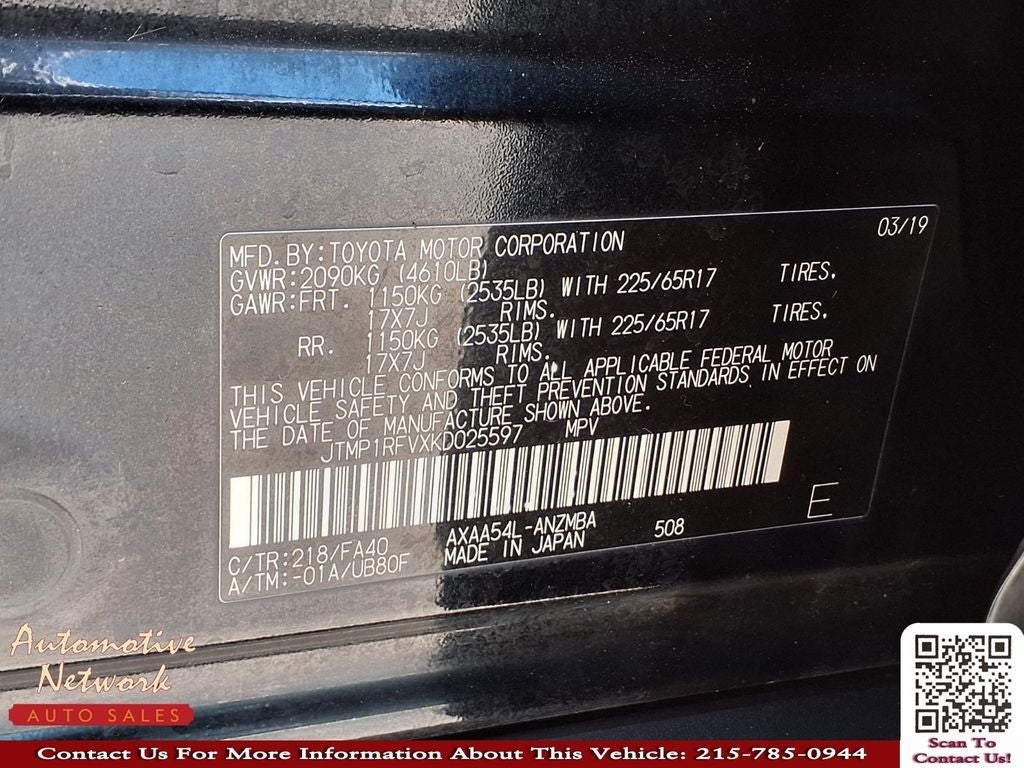 2019 Toyota RAV4 XLE