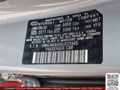 2022 Hyundai Elantra SEL