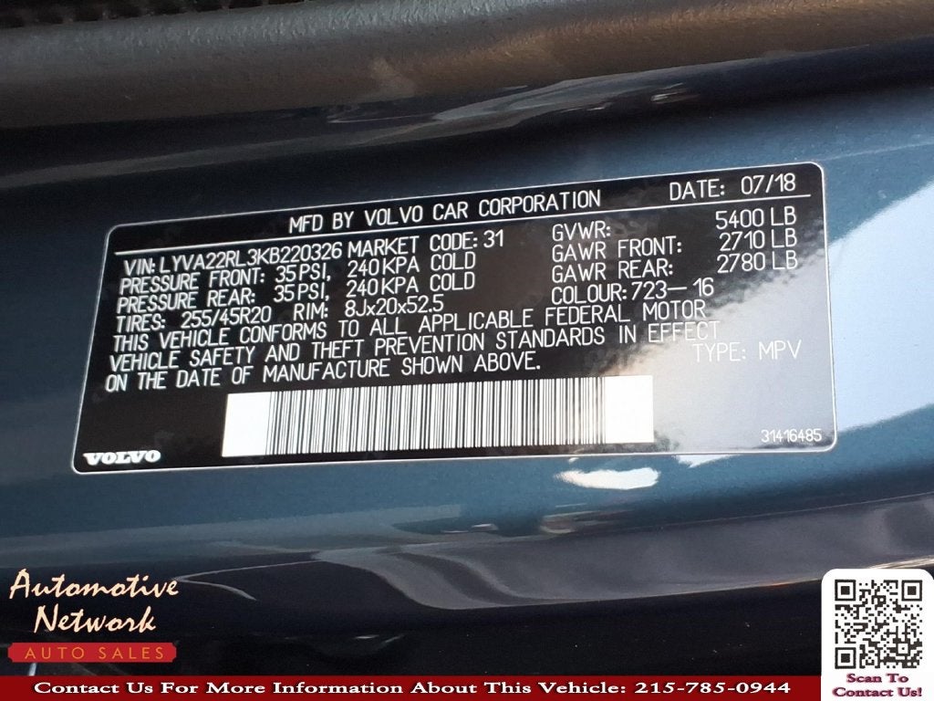 2019 Volvo XC60 T6 Inscription