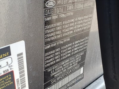 2016 Land Rover Range Rover Sport 5.0L V8 Supercharged Dynamic