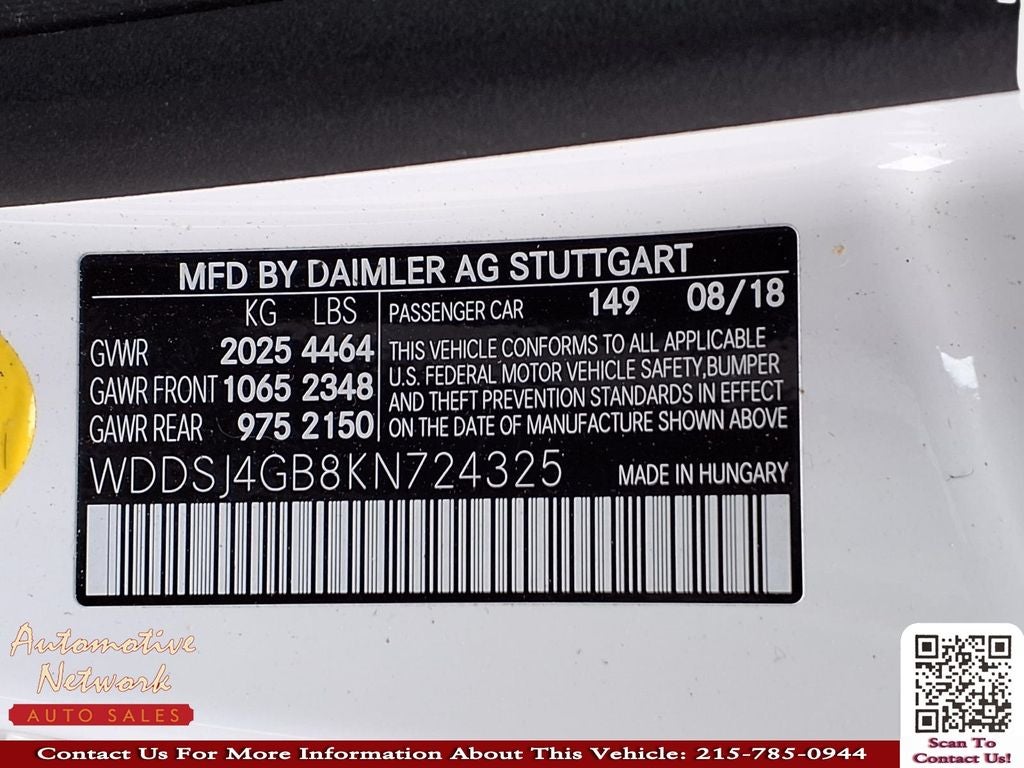 2019 Mercedes-Benz CLA CLA 250 4MATIC®