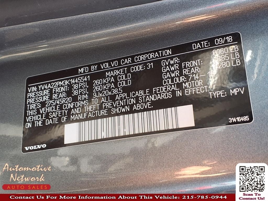 2019 Volvo XC90 T6 R-Design